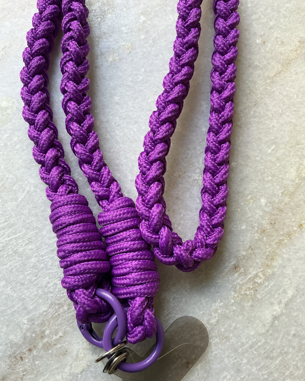 Violet Crush Braided Crossbody Phone Strap