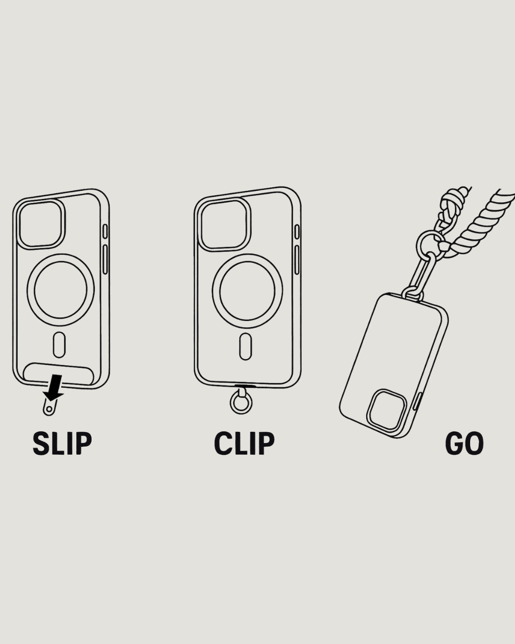 Coastal Navy Plaited Crossbody Phone Strap