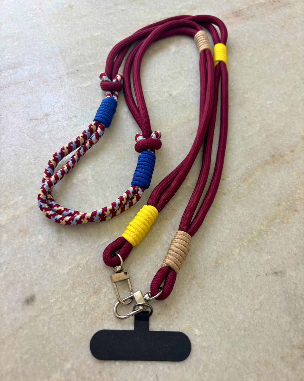 Maroon Voyager Crossbody Phone Strap