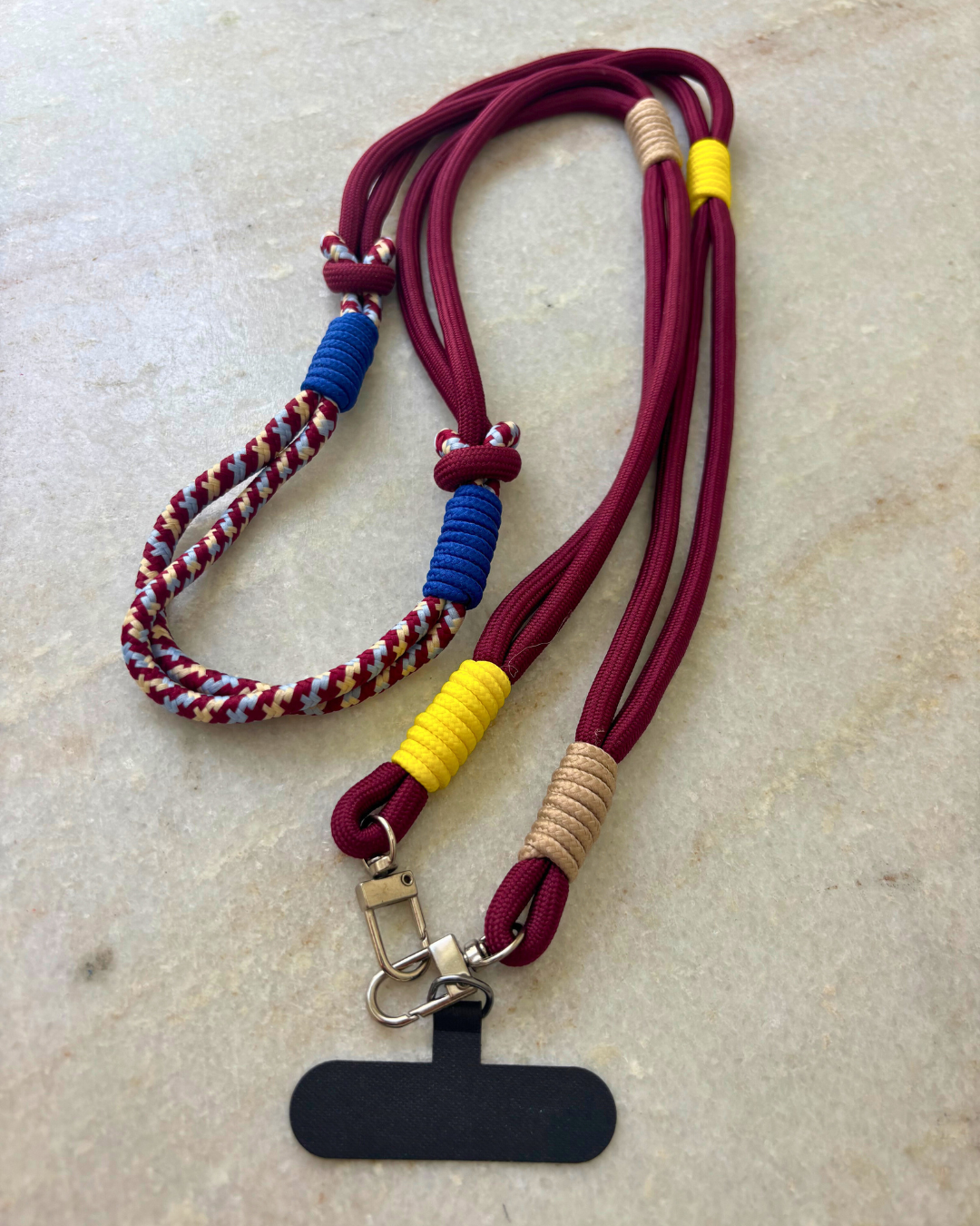 Maroon Voyager Crossbody Phone Strap