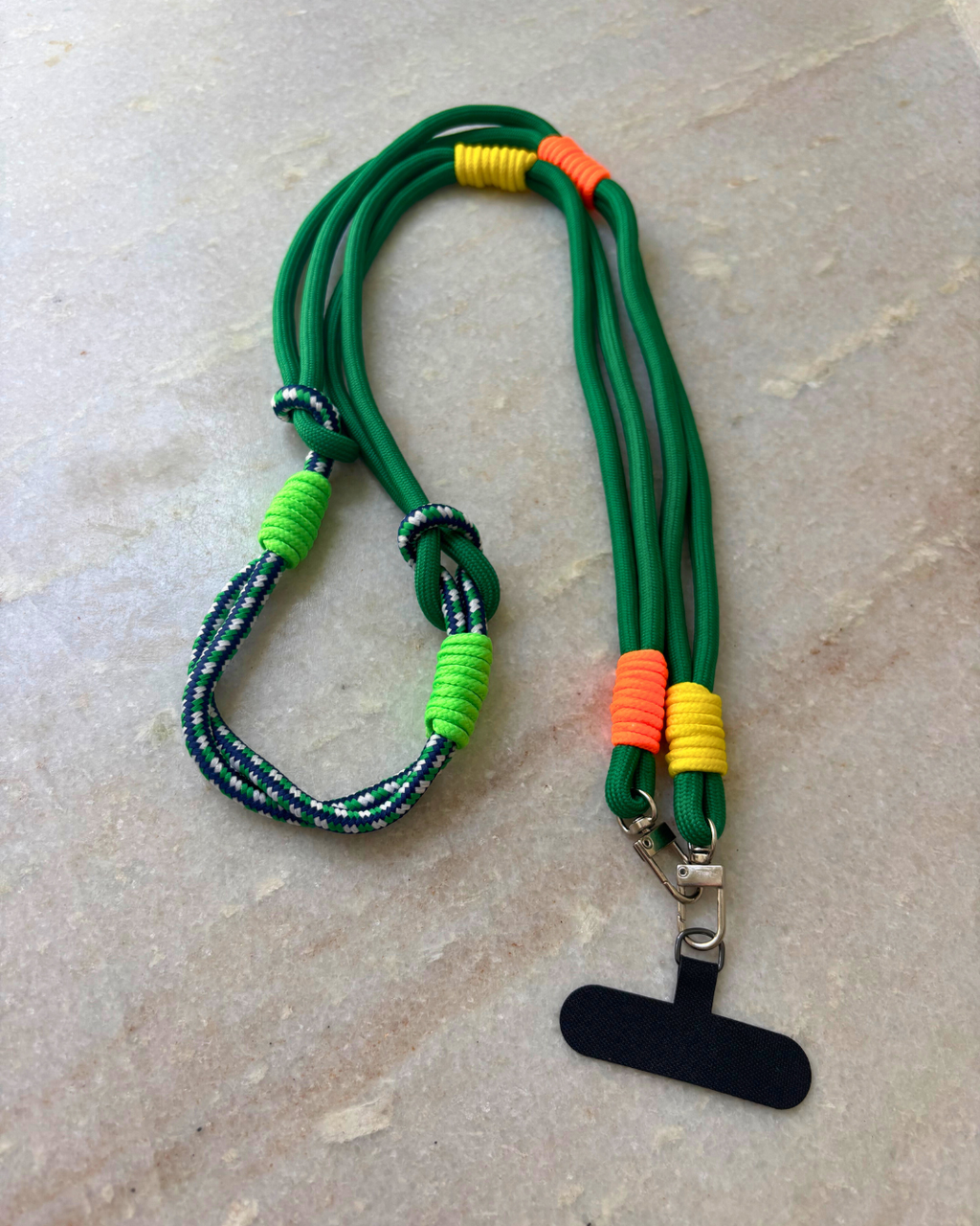 Green Fiesta Crossbody Phone Strap