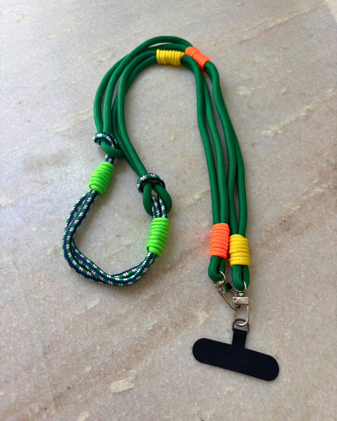 Green Fiesta Crossbody Phone Strap